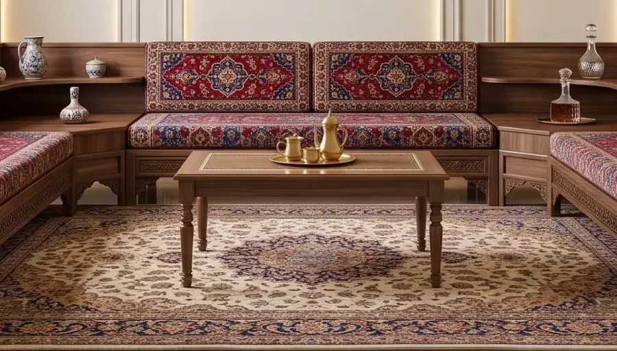 Coin Oriental en Bois Siraz - 6