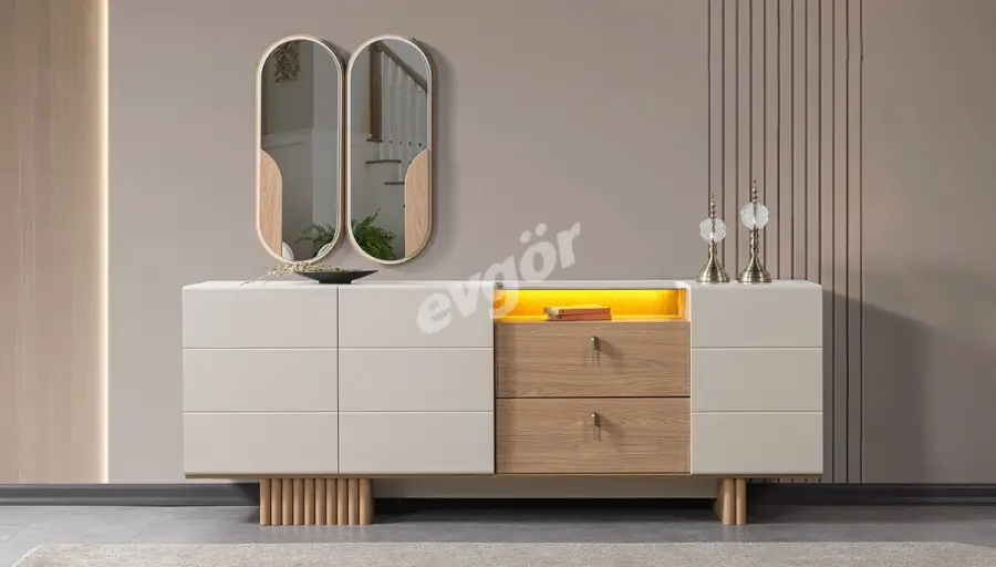 Console moderne Silva + Miroir - 1
