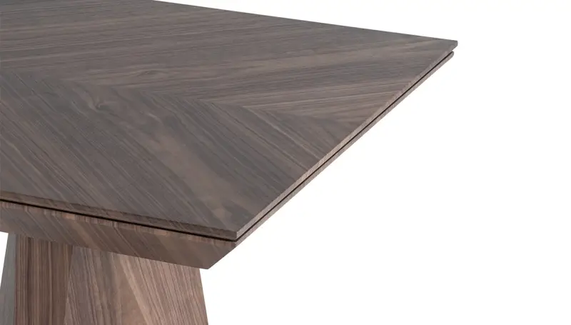 Table Extensible Plaquée Noyer Deymond - 4