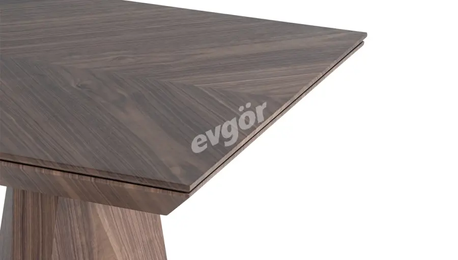 Table Extensible Plaquée Noyer Deymond - 4