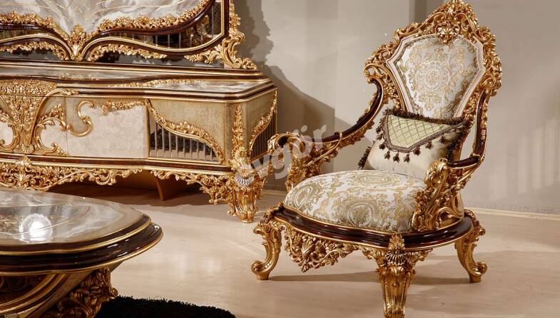 Dilruba Varaklı Klasik Tekli Koltuk - 1