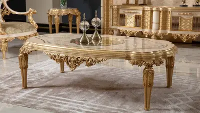 Dolmabahçe Krem Avangarde Koltuk Takımı - 6