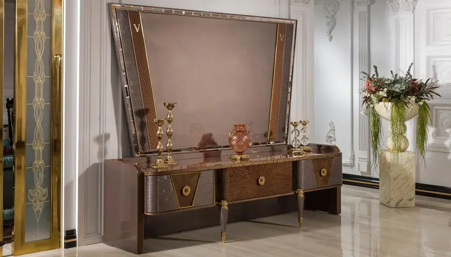 Dubai Yuvarlak Masalı Lüks Yemek Odası - 5