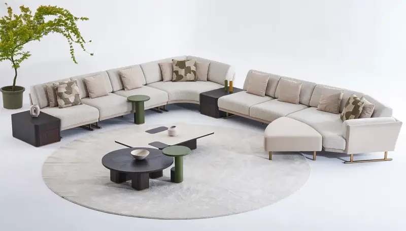 Ensemble d'Angle Moderne Galena - 1