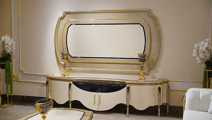 Ensemble de Canapés de Luxe Crème Barbaros - 7