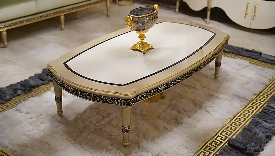 Ensemble de Canapés de Luxe Crème Barbaros - 6