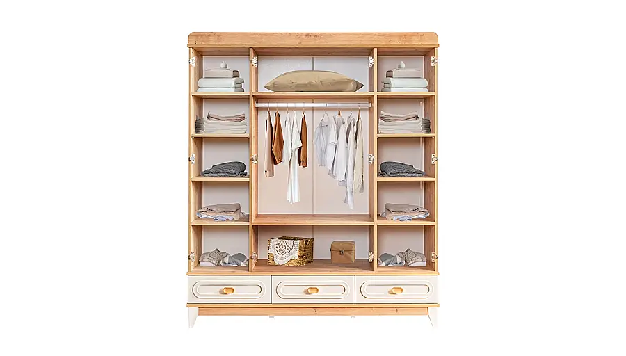 Armoire 4 Portes en Chêne Esila - 2