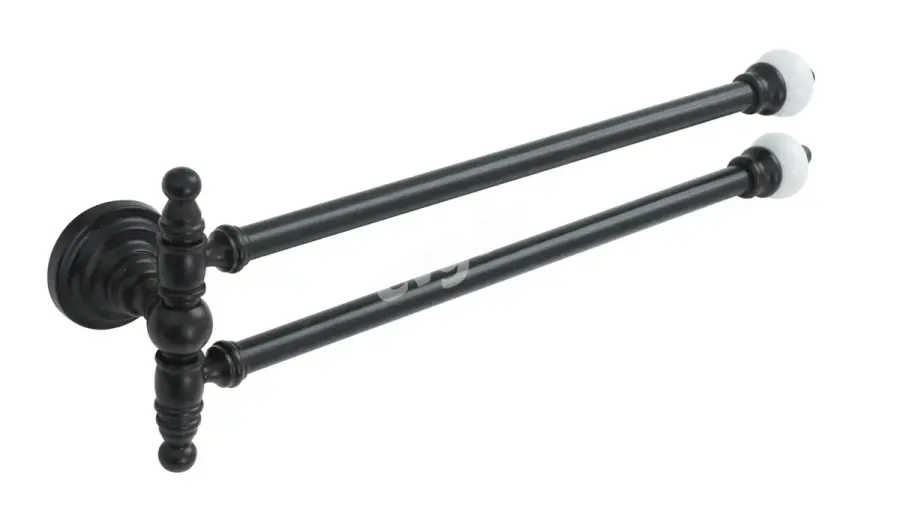 Fantasia Mat Siyah İkili Köşesiz Havlu Bar - 1