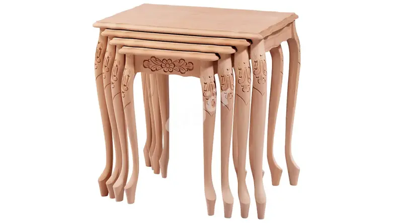 Farin High Lukens Carved Table basse gigogne - 1