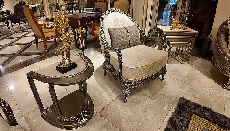 Fauteuil de Luxe Crème Milan