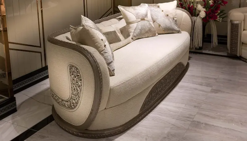 Felarye Lüks Desenli Üçlü Koltuk