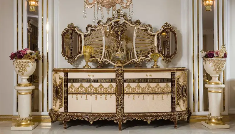 Firuze Klasik Konsol ve Aynası