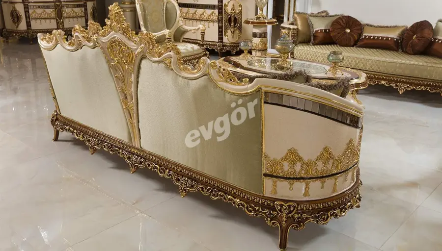 Firuze Klasik Üçlü Koltuk - 2