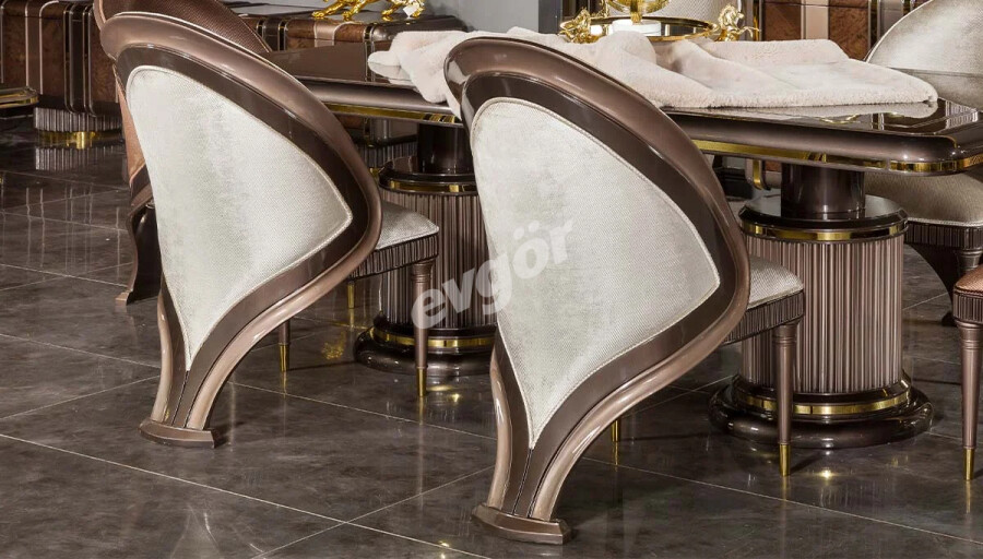 Floransa Lüks Krem Sandalye