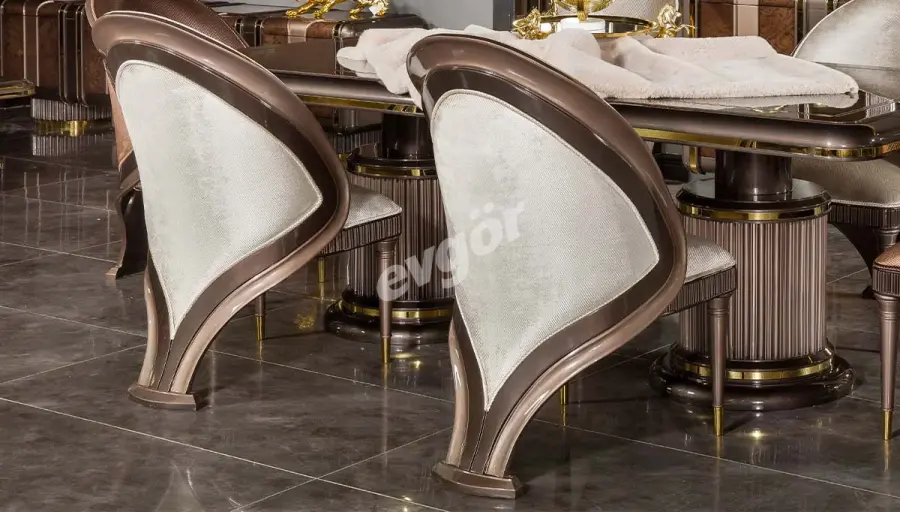 Floransa Lüks Krem Sandalye - 1