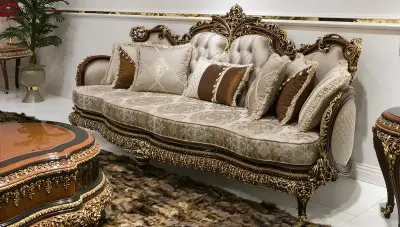 Harzemşah Klasik Üçlü Koltuk