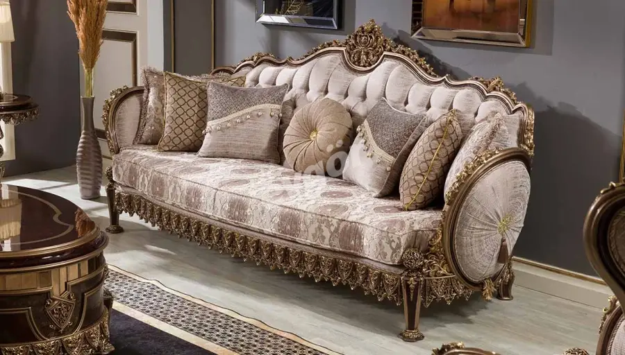 Haseki Ceviz Klasik Koltuk Takımı - 2