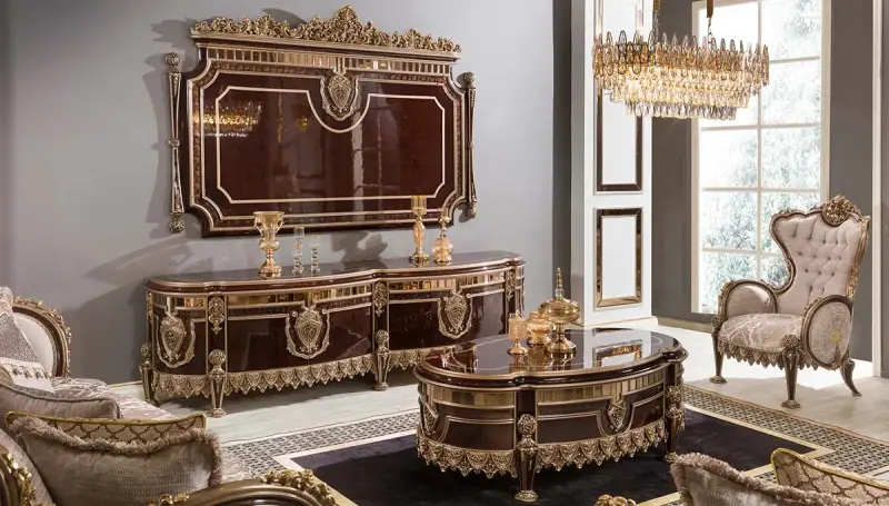 Haseki Ceviz Klasik Koltuk Takımı - 6