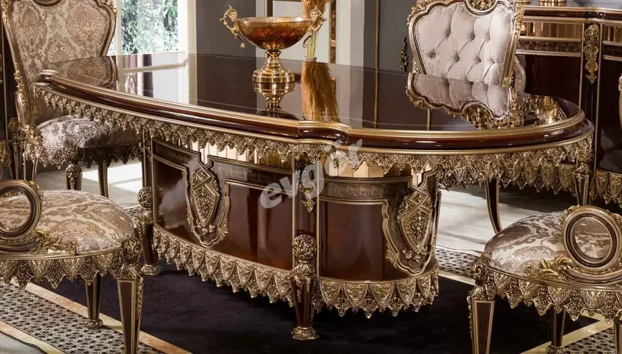 Haseki Ceviz Klasik Yemek Masası - 1