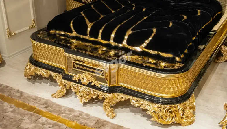 Hazar Siyah Klasik Yatak Odası - 7