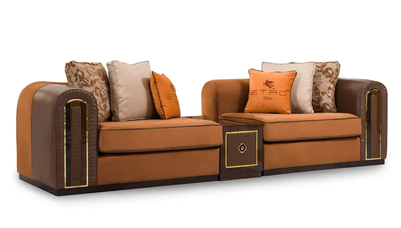 Bonita Ara Sehpalı Modern Üçlü Koltuk - 1