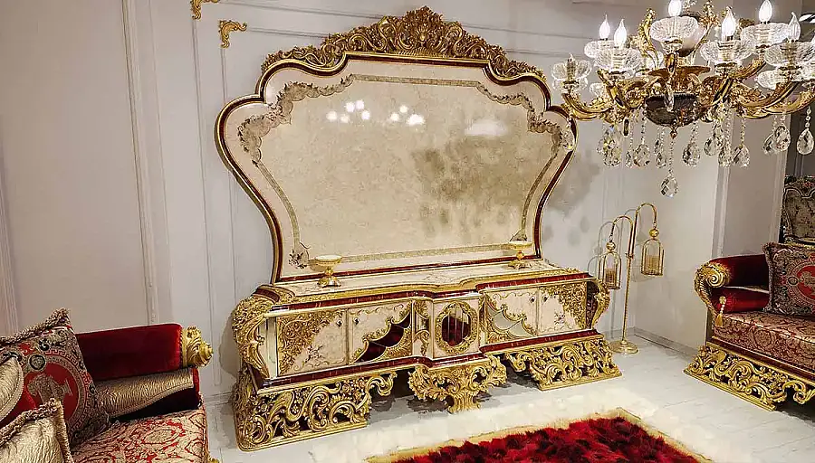 Humeyra Meuble TV Rouge Classique - 1