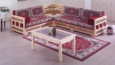 Hünas Wooden Oriental Ensemble de coin