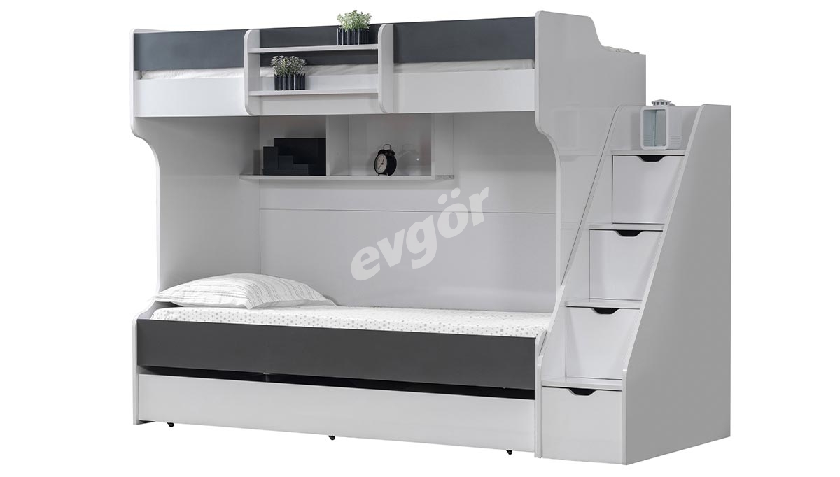 Lit Superposé Kardelin Anthracite - 7