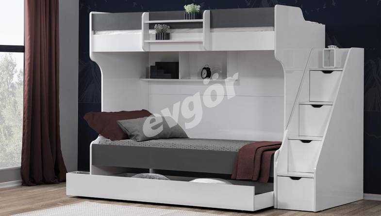 Lit Superposé Kardelin Anthracite - 1