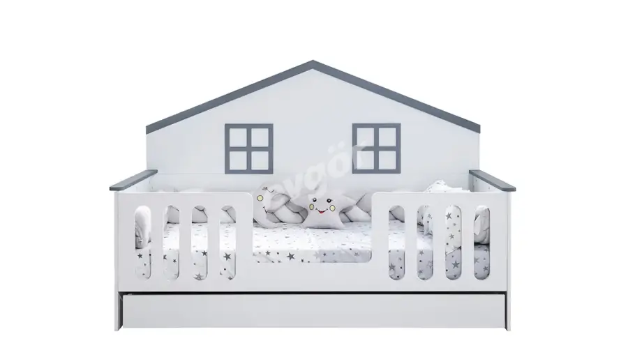 Kelebek Chambre D'enfants Grise - 2