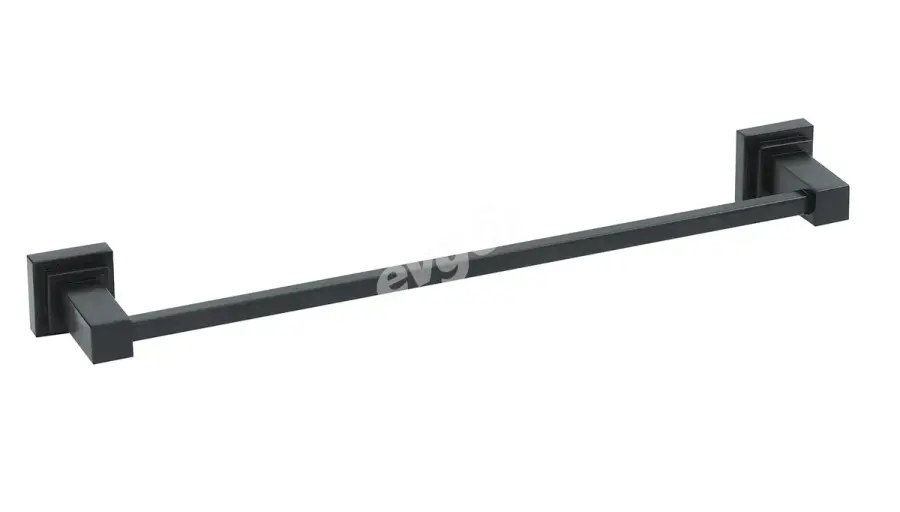 Kubica Mat Siyah Tekli Havlu Bar - 1