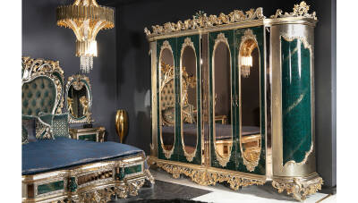 Lapseki Yeşil Klasik Dolap