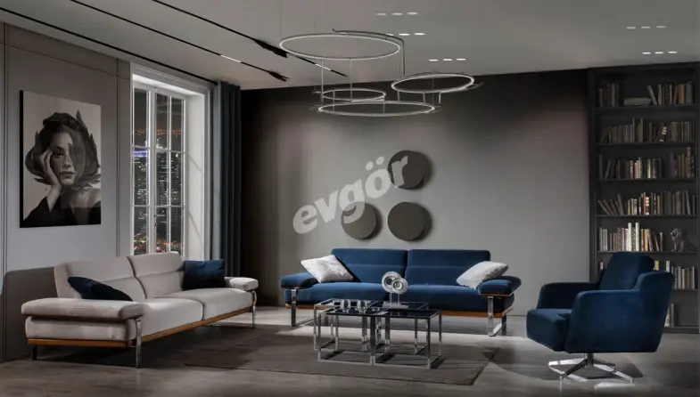 Lavenya Ensemble de canapé en métal - 1