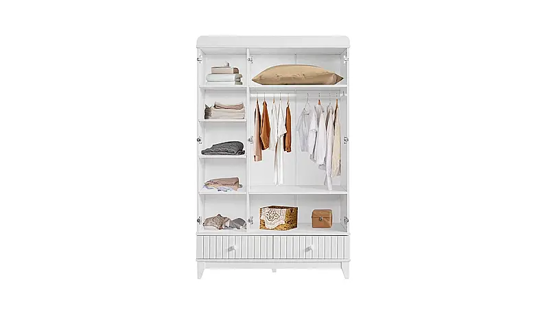 Armoire 3 Portes Layla Blanc - 2