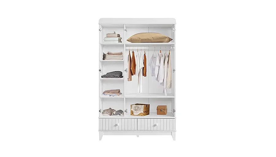 Armoire 3 Portes Layla Blanc - 2