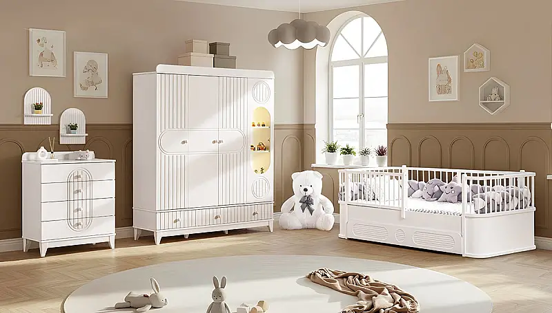Chambre Enfant Montessori Layla Blanc