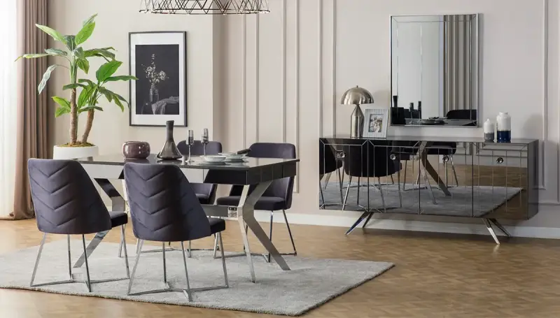 Lekza Antrasit Modern Yemek Odası - 1