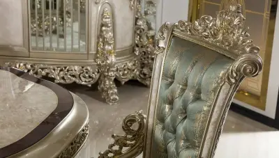 Madalyon Yeşil Klasik Yemek Odası - 4