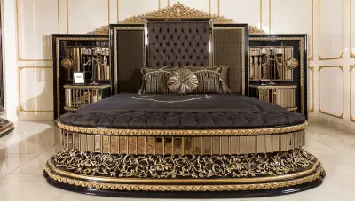 Mahaçkale Siyah Klasik Yatak Odası - 2