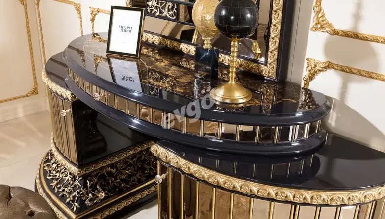 Mahaçkale Siyah Klasik Yatak Odası - 6