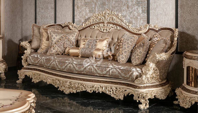 Mihrişah Klasik Üçlü Koltuk - 1