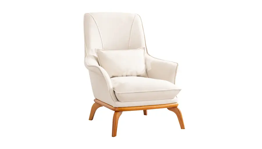 Miya Krem Modern Berjer - 1