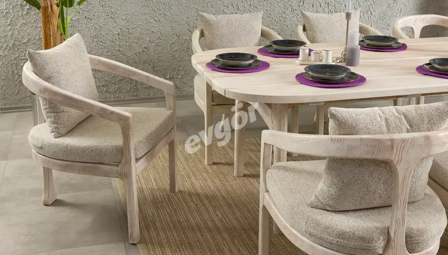 Modena Ensemble Table à Manger de Jardin - 2