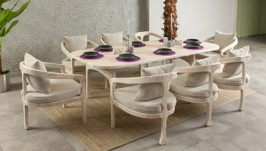 Modena Ensemble Table à Manger de Jardin - 1