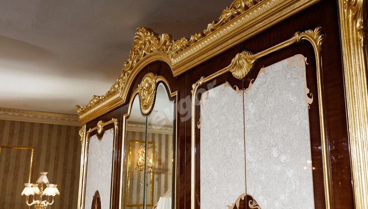 Monesa Altın Varaklı Klasik Dolap - 2