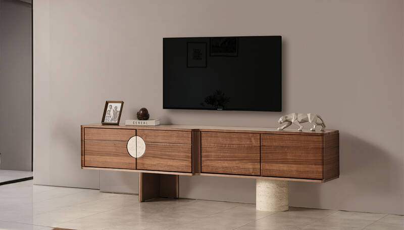 Montella Modern Ceviz TV Sehpası