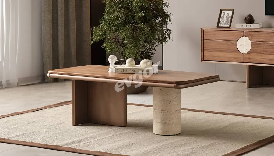 Montella Modern Ceviz Orta Sehpa - 1