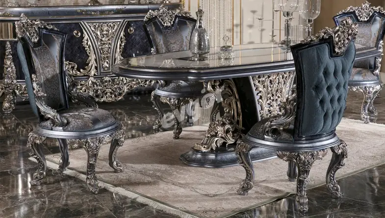 Osmanlı Mavi Klasik Sandalye - 1