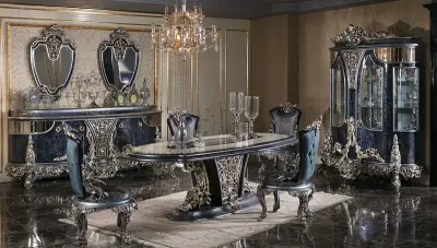 Osmanlı Mavi Klasik Yemek Odası - 1
