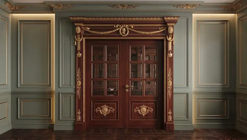 Porte Décorative Classique à Double Battant Aşiyan - 1